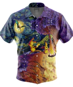 Chemise hawaïenne Pokémon Nuit étoilée au campement