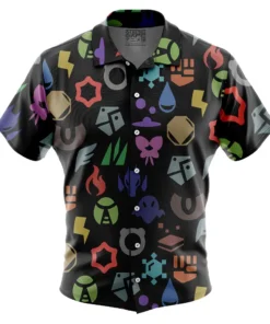 Chemise hawaïenne Symboles Pokémon