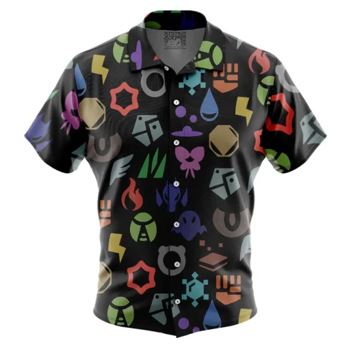 Chemise hawaïenne Symboles Pokémon