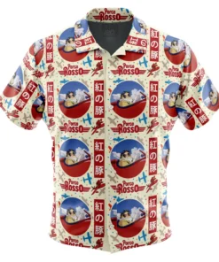 Chemise hawaïenne Porco Rosso Studio Ghibli