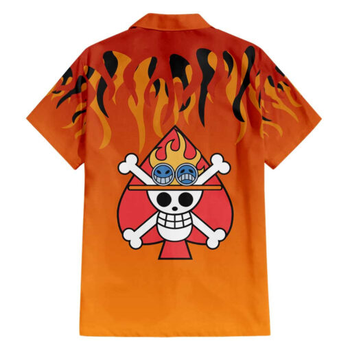 Chemise hawaïenne Portgas D. Ace One Piece Anime – Image 2