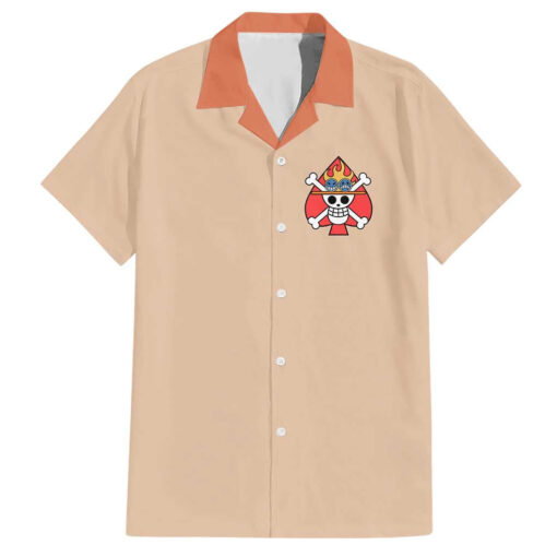 Chemise hawaïenne Portgas D. Ace One Piece uniforme Anime
