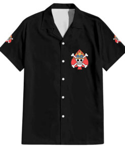 Chemise hawaïenne Portgas D. Ace V2 One Piece Anime