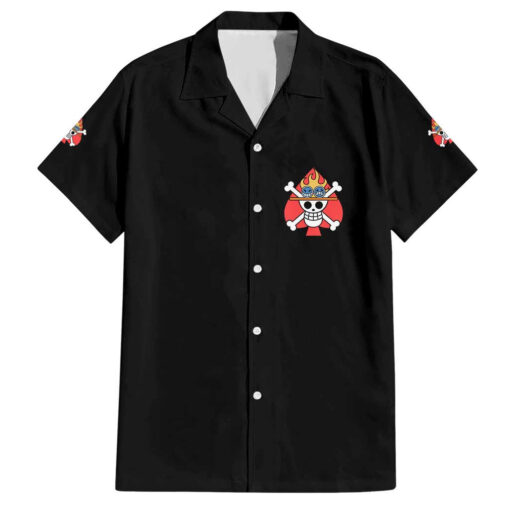 Chemise hawaïenne Portgas D. Ace V2 One Piece Anime
