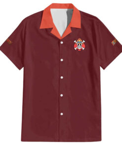 Chemise hawaïenne Portgas D. Ace V3 One Piece Japon Anime