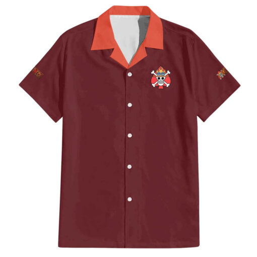 Chemise hawaïenne Portgas D. Ace V3 One Piece Japon Anime