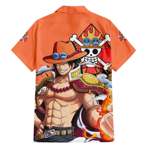 Chemise hawaïenne Portgas D. Ace One Piece Anime – Image 2