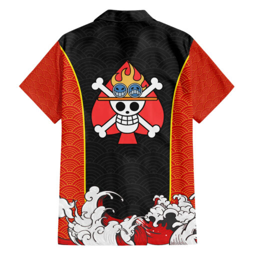 Chemise hawaïenne Portgas D. Ace One Piece Japon Anime – Image 2