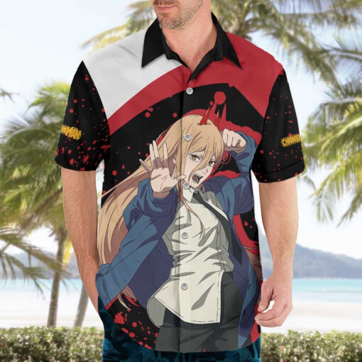 Chemise hawaïenne Power Chainsaw Man Anime – Image 3