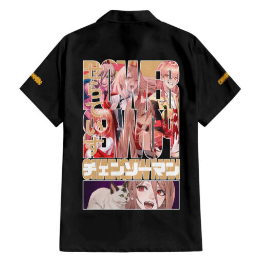 Chemise hawaïenne Power Chainsaw Man Anime Japon – Image 2