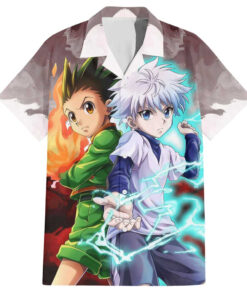 Chemise hawaïenne Power Duo Gon & Killua Hunter x Hunter Anime
