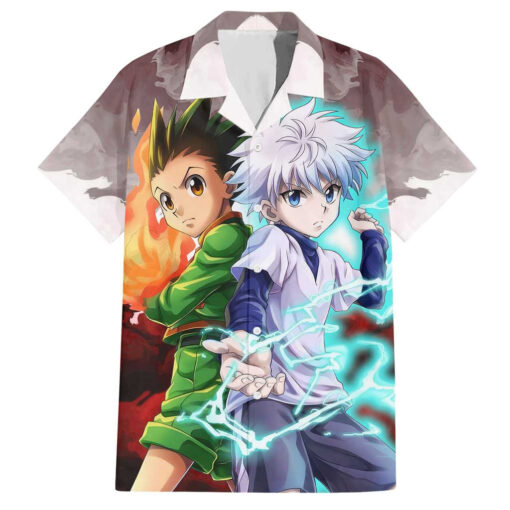 Chemise hawaïenne Power Duo Gon & Killua Hunter x Hunter Anime