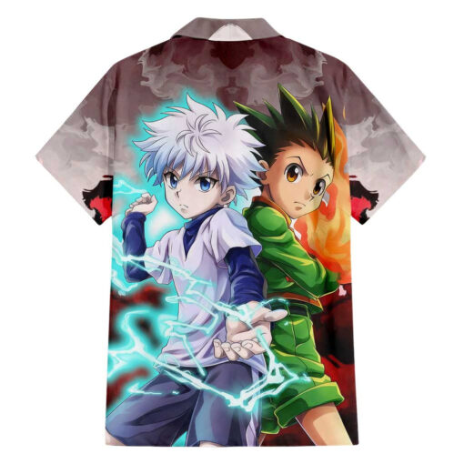 Chemise hawaïenne Power Duo Gon & Killua Hunter x Hunter Anime – Image 2