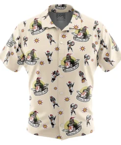 Chemise hawaïenne Motif Praise the Sun Dark Souls