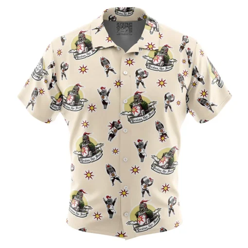 Chemise hawaïenne Motif Praise the Sun Dark Souls