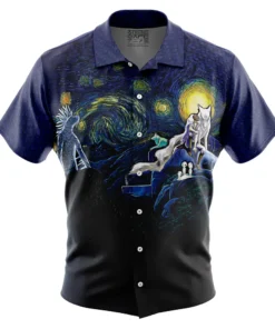 Chemise hawaïenne Princesse Mononoke Nuit Étoilée Studio Ghibli