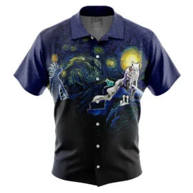 Chemise hawaïenne Princesse Mononoke Nuit Étoilée Studio Ghibli