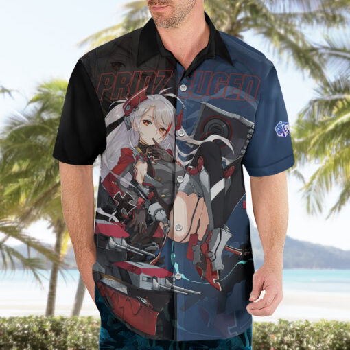 Chemise hawaïenne Prinz Eugen Azur Lane Jeu Anime – Image 3