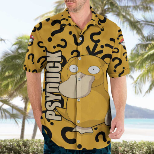 Chemise hawaïenne Psyduck Pokémon Anime – Image 3