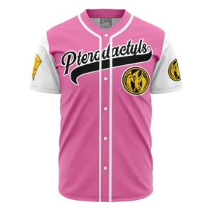 Maillot de baseball Ptérodactyles Roses Kimberly Hart Power Rangers