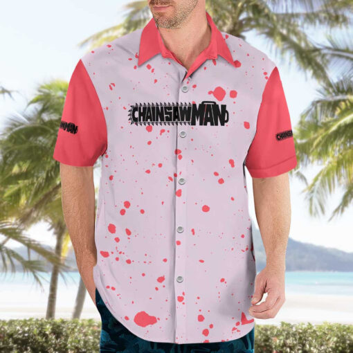 Chemise hawaïenne Sécurité publique Chainsaw Man Anime – Image 3