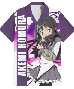 Chemise hawaïenne Puella Magi Madoka Magica Akemi Homura