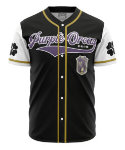 Maillot de baseball Orcs Violets Black Clover