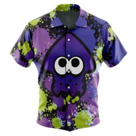 Chemise hawaïenne Calmar violet Aloha Splatoon