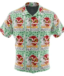 Chemise hawaïenne Princesse Furieuse Princesse Mononoké Studio Ghibli