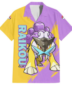 Chemise hawaïenne Raikou Pokémon Anime