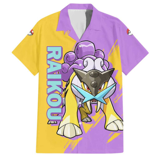 Chemise hawaïenne Raikou Pokémon Anime