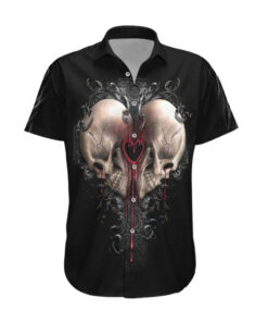 Chemise hawaïenne Faucheuse cœur étreinte éternelle unissant les âmes