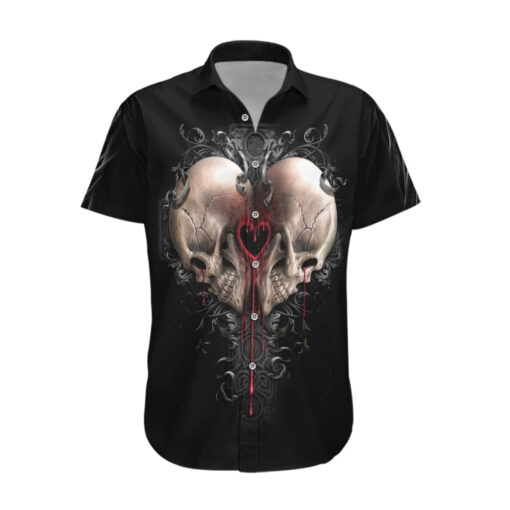 Chemise hawaïenne Faucheuse cœur étreinte éternelle unissant les âmes