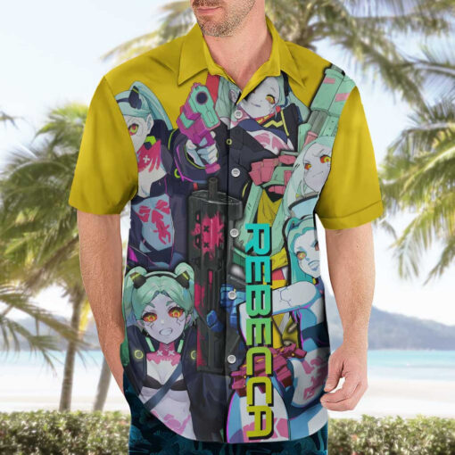 Chemise hawaïenne Rebecca Cyberpunk Edgerunners Anime – Image 3