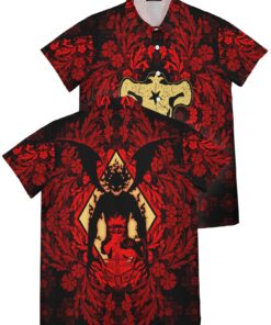 Chemise hawaïenne Asta rouge