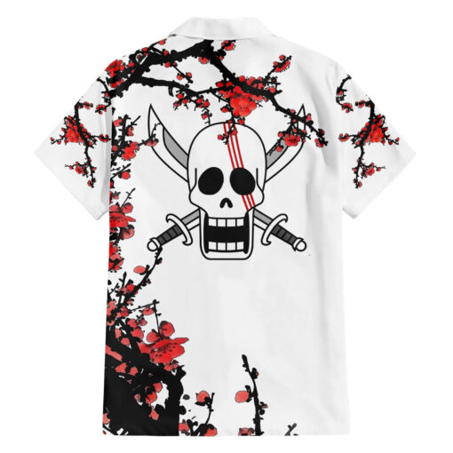Chemise hawaïenne Shanks aux cheveux rouges style japonais Anime – Image 2