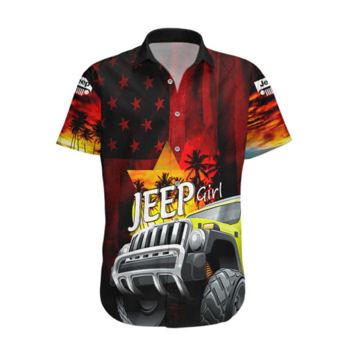Chemise hawaïenne Jeep rouge You Can Go Fast, But I Can Go Anywhere – Image 2