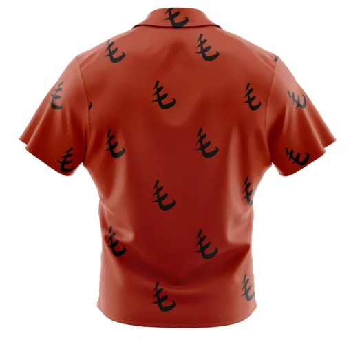 Chemise hawaïenne Motif Rouge Saitama One Punch Man – Image 2