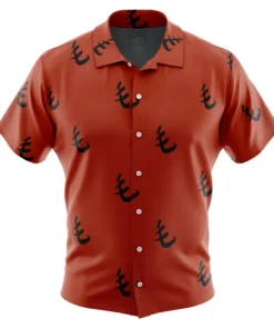 Chemise hawaïenne Motif Rouge Saitama One Punch Man