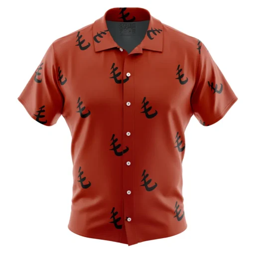 Chemise hawaïenne Motif Rouge Saitama One Punch Man