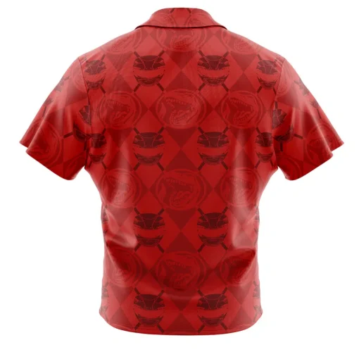 Chemise hawaïenne Ranger Rouge Pattern Power Rangers – Image 2