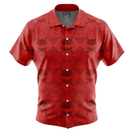 Chemise hawaïenne Ranger Rouge Pattern Power Rangers