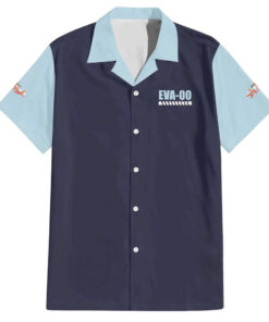 Chemise hawaïenne Rei Ayanami x Eva 00 Neon Genesis Evangelion Anime