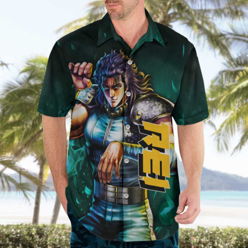 Chemise hawaïenne Rei Hokuto no Ken Anime Manga Mix – Image 3