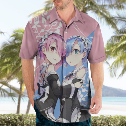 Chemise hawaïenne Rem & Ram Re Zero – Image 3