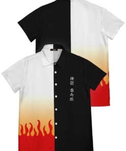 Chemise hawaïenne Mode Rengoku