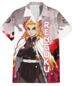 Chemise hawaïenne Rengoku Kyoujurou Demon Slayer Anime