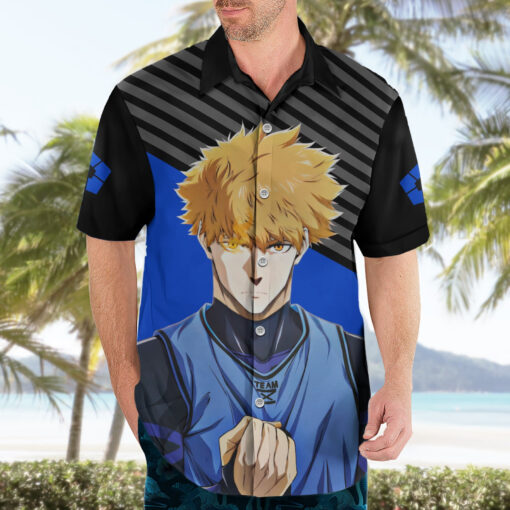 Chemise hawaïenne Rensuke Kunigami Blue Lock Anime – Image 3
