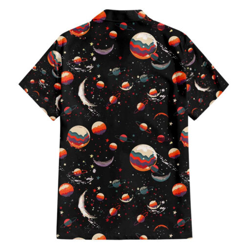 Chemise hawaïenne Univers rétro Deku My Hero Academia motif cosmique – Image 2