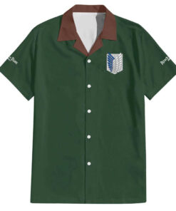 Chemise hawaïenne Retour à Shiganshina L’Attaque des Titans Japon Anime